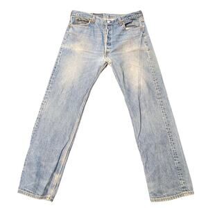 Vintage Levi’s 501 XX Jeans Whiskers Fade 42x36 USA 1994 #480